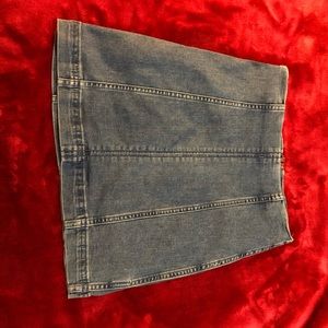 free people denim skirt